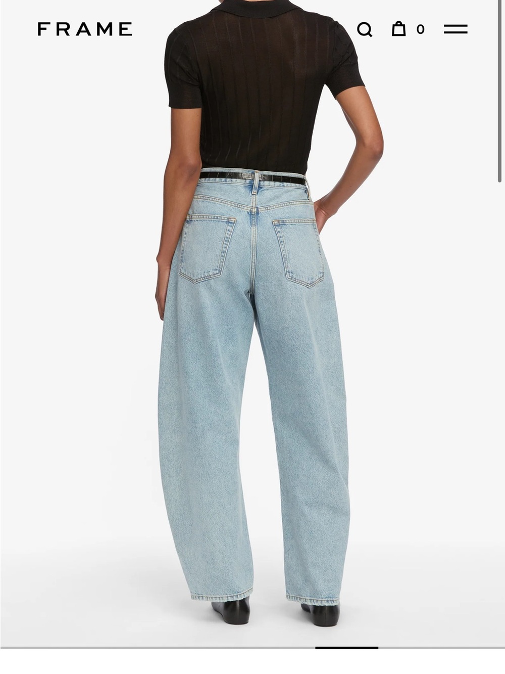 Frame Denim Light Wash Balloon Jeans - Picture 2 of 6
